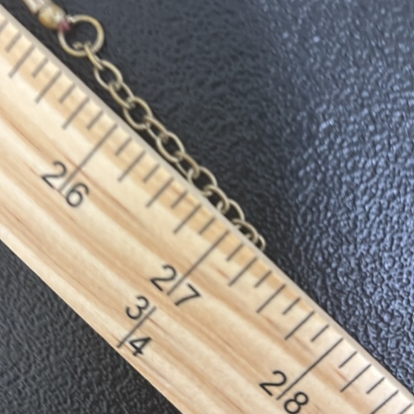 Vintage Red Necklace Coral Beaded Multistrand Bakelite Pendant Ring Silver - Picture 7 of 7